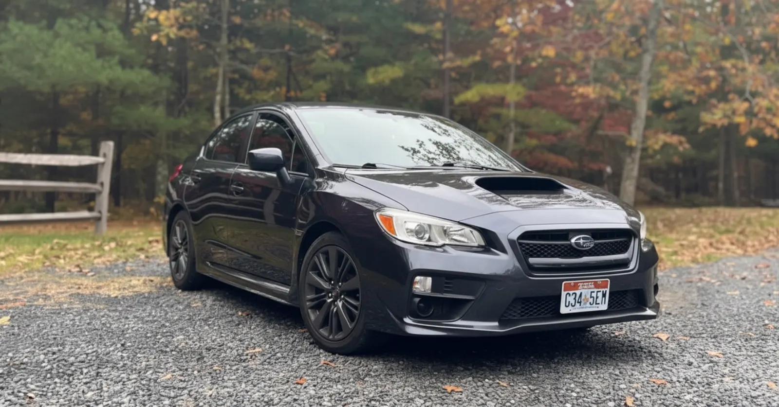 Freshly detailed Subaru WRX with a deep glossy finish